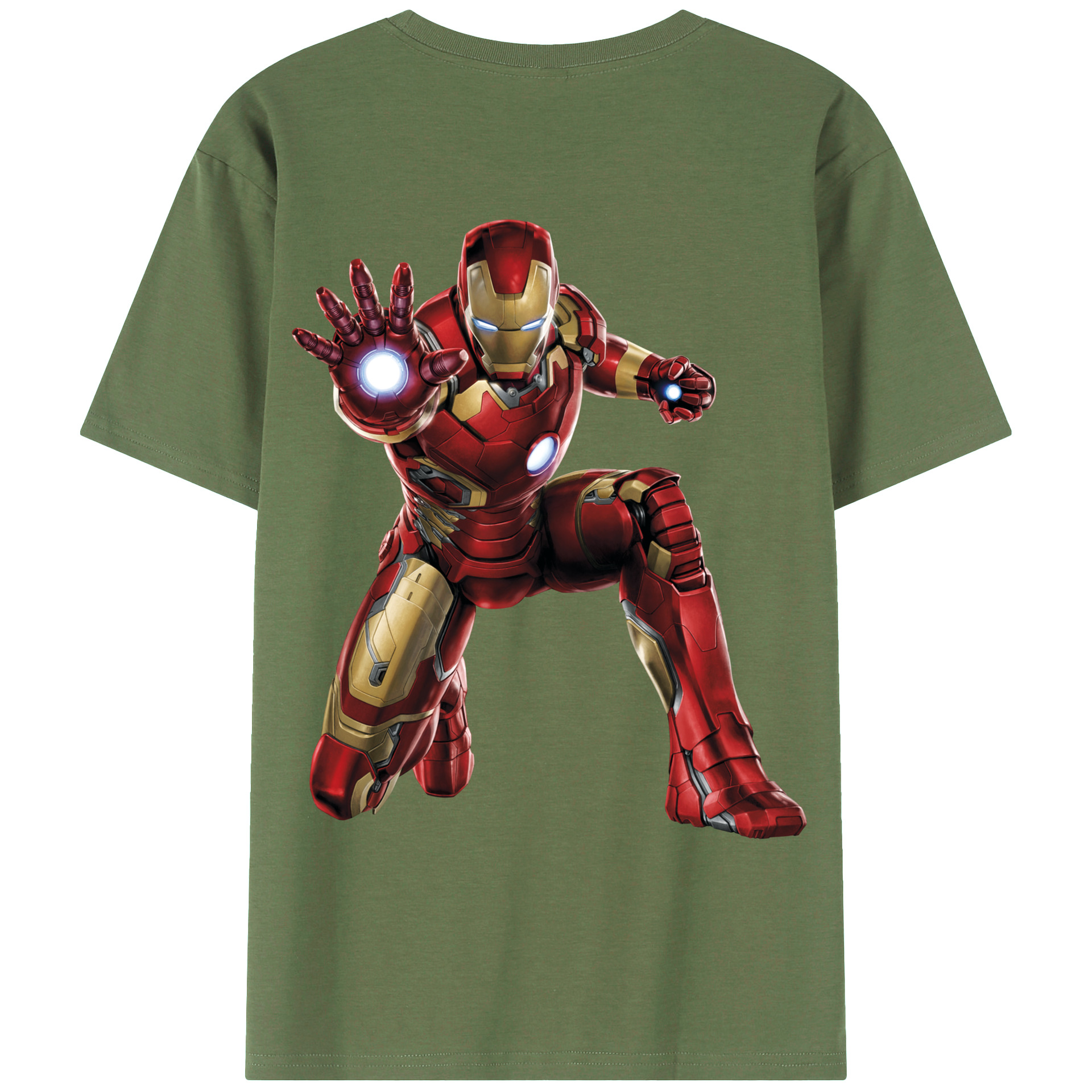 （画像用） アベンジャーズ The Avengers 綿100％ メンズ半袖Tシャツ（バックプリント） 通気性